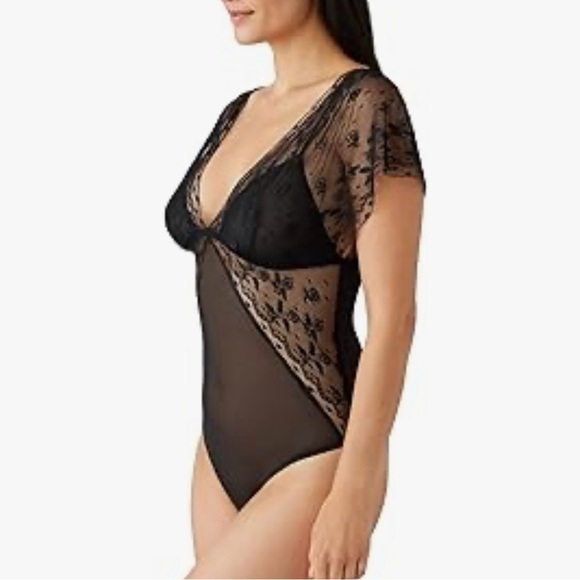 Wacoal Lifted in Luxury Thong-Back Bodysuit in Black - Picture 2 of 3